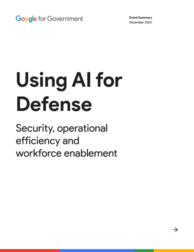 Using AI for Defense